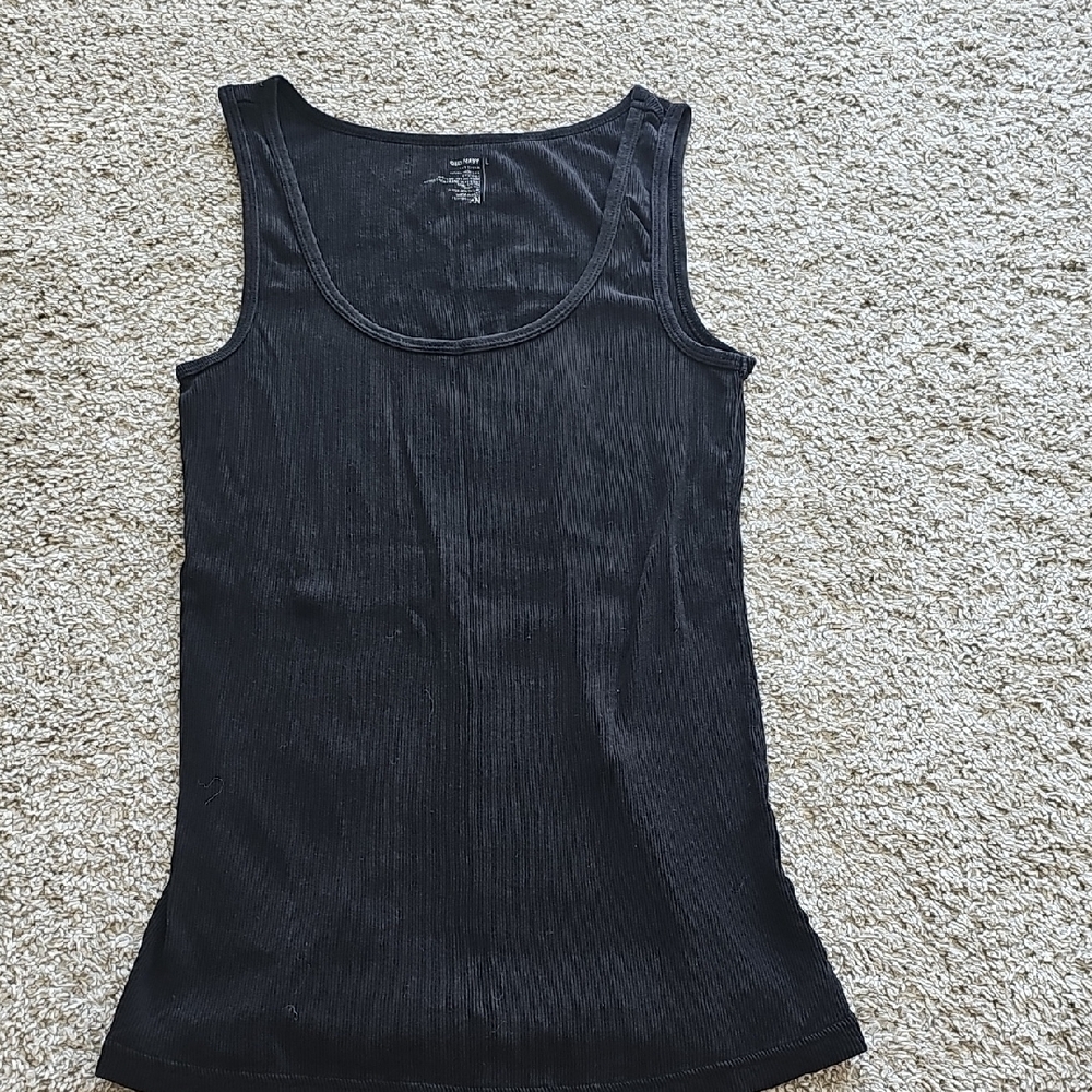 Old Navy Black Ribbed Tank Top